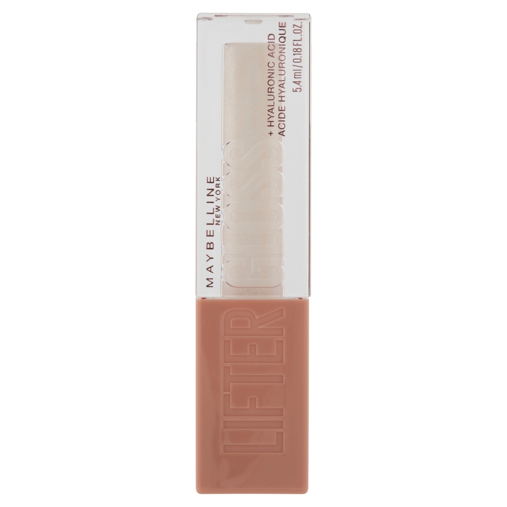 Maybelline New York Lifter Gloss, Lucidalabbra con acido ialuronico, Pearl (001), 5,4 ml